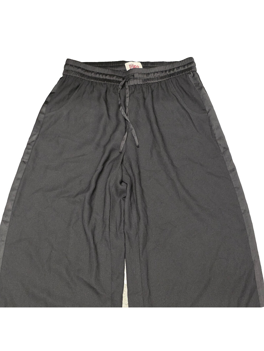 Solid & Striped Ashling Pant Wide Leg Hi Rise Quiet Luxury Capsule Black M 30x31